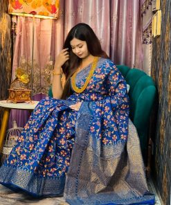 Half Silk Saree ১২ হাত