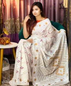 Half Silk Saree ১২ হাত