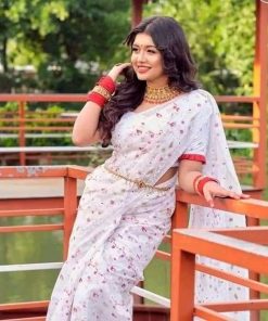 Half Silk Saree ১২ হাত