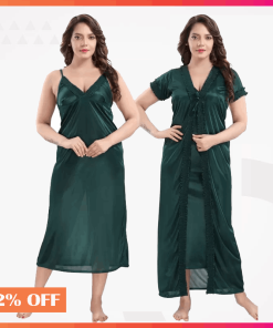 Indian 2 part Sexy Nighty Dress Dark Green