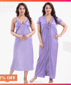 Indian 2 part Sexy Nighty Dress Light Purple